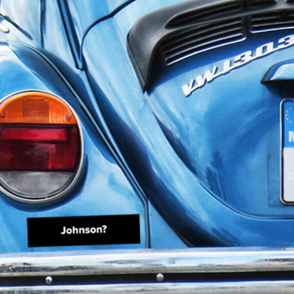 Lebowski Bumper Sticker - Johnson-003