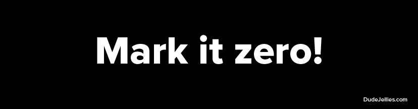 Mark-it-Zero - Bumper Sticker