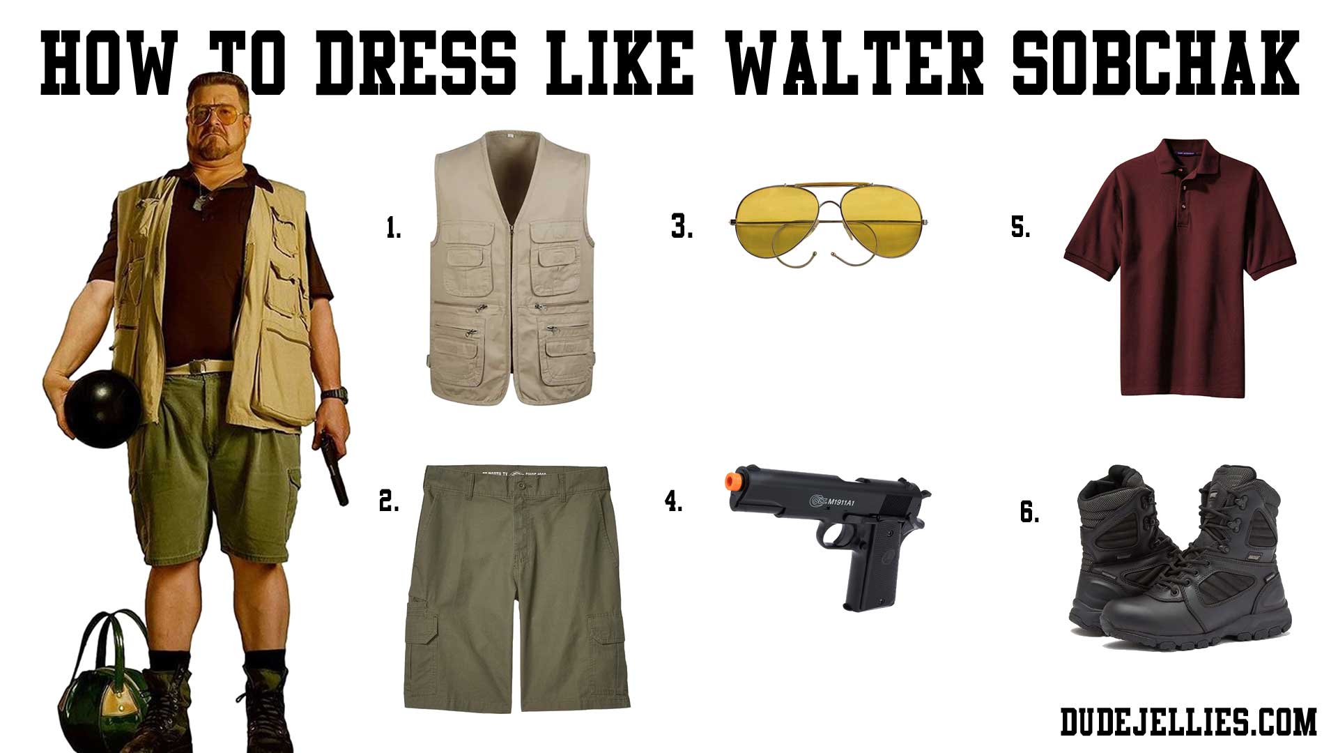 The Big Lebowski Walter Sobchak Costume Guide<br />
